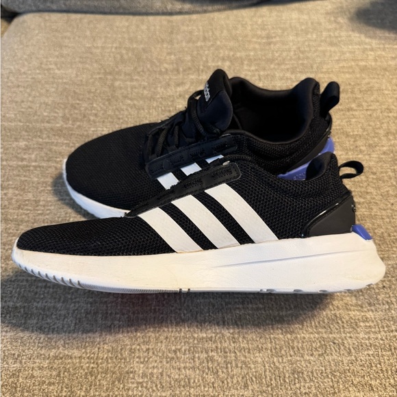 Adidas Racer TR21 Black and White Running Shoes size 4.5 - Picture 4 of 10